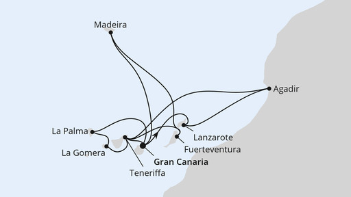 Kanaren, Madeira und Marokko